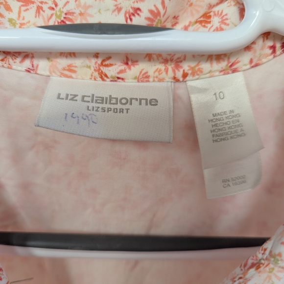 Liz Claiborne Pink Floral Midi Dress - Picture 3 of 4